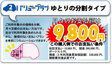 バリュープラン ゆとりの分割タイプ